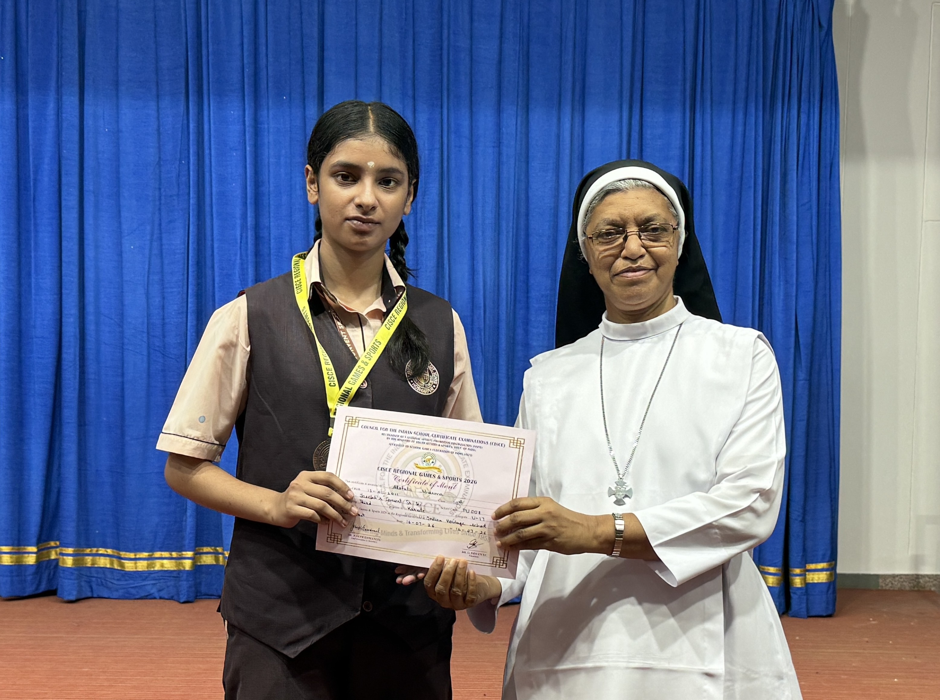 Akshita Sharma Secures Third Position in ICSE Karate Competition